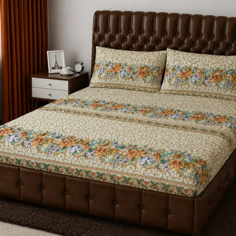 Golden Serenity Fitted Sheet - The Linen House
