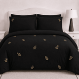 Golden Tree Neutrals Bundle – 3 Embroidered Bedsheet-King - The Linen House