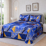 Graphical Luxe Printed Bedsheet - The Linen House
