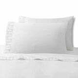 Greek Key Embroidery Duvet Set - The Linen House