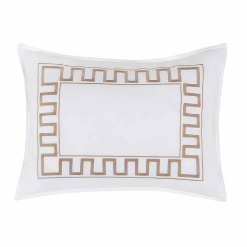 Greek Key Embroidery Duvet Set - The Linen House