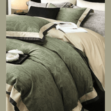 Green Digital Printed Duvet Set - The Linen House