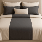Grey And Beige Duvet set - The Linen House