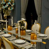 Grey Geometric Table Placemat Set - The Linen House