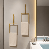 Hand Towel Hanger Ring (recangle) - The Linen House