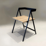 Handcrafted MDF and Metal Frame Dining Chair - The Linen House