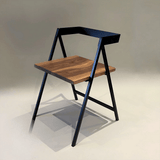 Handcrafted MDF and Metal Frame Dining Chair - The Linen House