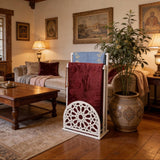 Handcrafted Metal Prayer Rug Stand - The Linen House