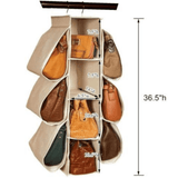 Hanging Purse Organizer (10 Compartments) Storage Bag - The Linen House