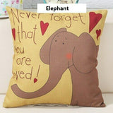 Happy Jungle Friends Cushion Covers (Pack of 6) - The Linen House