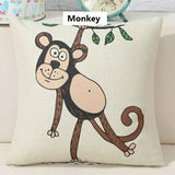 Happy Jungle Friends Cushion Covers (Pack of 6) - The Linen House