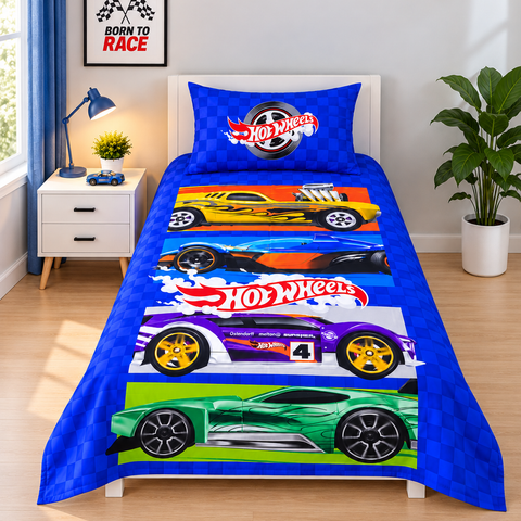 Hot Wheels Racing Kids Bedsheet - The Linen House