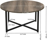 Household Essentials Mid - Century Round Coffee Table - The Linen House