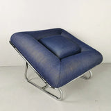 Blue Lounge Armchair - The Linen House