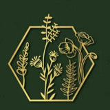 Golden Hexagon Metal Wall Decor
