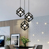 3-Light Cluster Square Pendant
