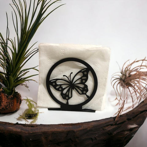 Buterfly Napkin Holder, Metal Kitchen Accessories, Dining Accessories, Metal Napkin Holder, Kitchen Decor, Kitchen Storage - The Linen House