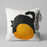 Printed Cushion Covers (Black Cat )