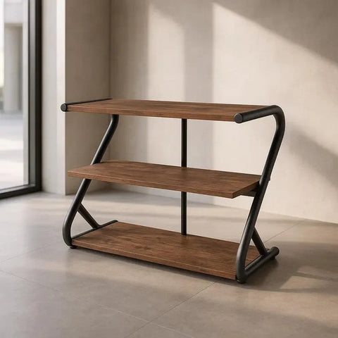 Metal Mdf Industrial Design Shoe Storage for Modern Home