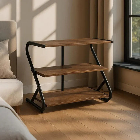 Metal Mdf Industrial Design Shoe Storage for Modern Home