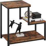 Industrial Side Tables Living Room, 3 - Tier End Tables Bedroom - The Linen House