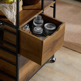 Industrial Vintage Style Kitchen Trolley Cart - The Linen House