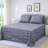 Inspirational Text Printed Bedsheet (3 pcs) - The Linen House
