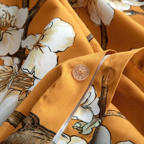 Japanese Almond Blossom Tree Printed Duvet Set - The Linen House