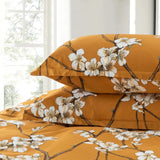 Japanese Almond Blossom Tree Printed Duvet Set