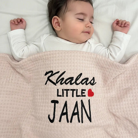 Khala Jaan Baby Waffle Blanket - The Linen House