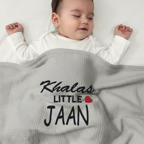Khala Jaan Baby Waffle Blanket - The Linen House
