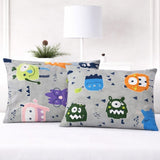 Kids Cartoon Monster Pillow Cover (Pack of 2) - The Linen House