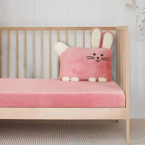 Kids Velvet Fitted Sheet For Crib - The Linen House