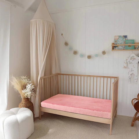 Kids Velvet Fitted Sheet For Crib - The Linen House