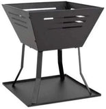 La Hacienda Square Basket Fire Pit | Modern Patio Heater & Log Burner - The Linen House