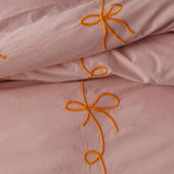 Lacey Bows Embroidery Duvet Set - The Linen House