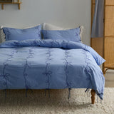 Lacey Bows Embroidery Duvet Set - The Linen House