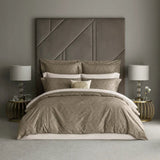 Lavinie Brown Luxury Printed Duvet Set – Stylish & Elegant Bedding - The Linen House