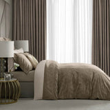 Lavinie Brown Luxury Printed Duvet Set – Stylish & Elegant Bedding - The Linen House