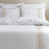 Leaf Trail Embroidered Bedspread - The Linen House