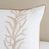 Leaf Trail Embroidered Bedspread