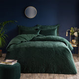 Leafy Pattern Velvet Bedspread | Luxurious & Stylish Bedding - The Linen House