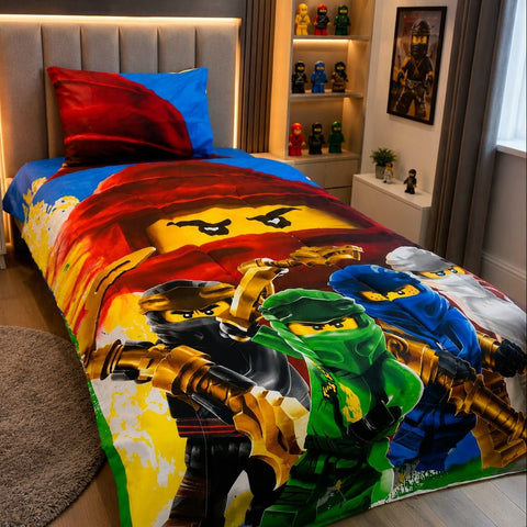 LEGO Ninjago Masters Printed Kids Comforter - The Linen House