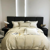 Light Green Embroidery Duvet Set - The Linen House