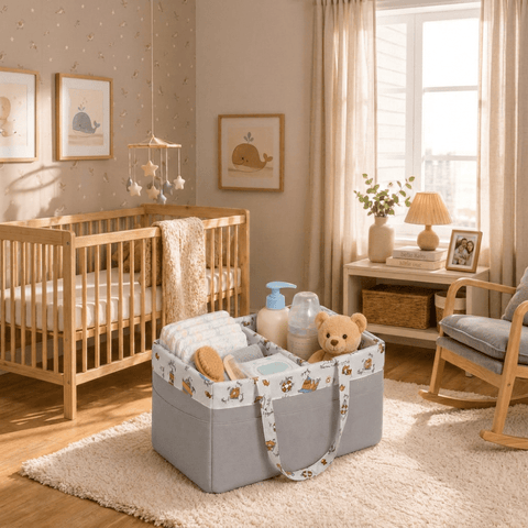Lighthouse & Boats Diaper Caddy Bag - The Linen House