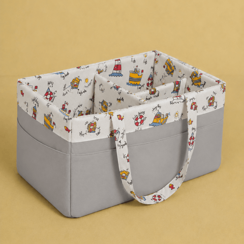 Lighthouse & Boats Diaper Caddy Bag - The Linen House