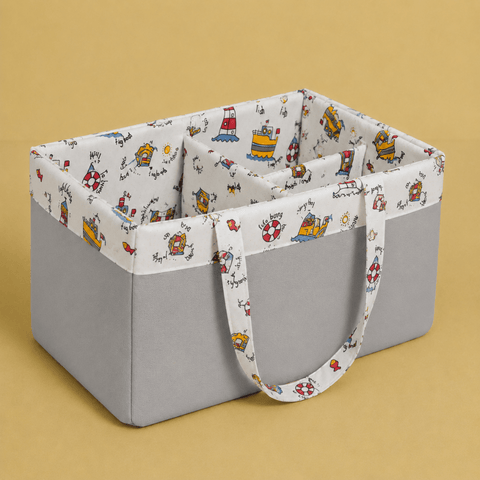 Lighthouse & Boats Diaper Caddy Bag - The Linen House