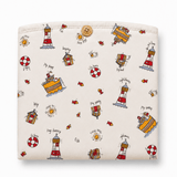 Lighthouse & Boats Diaper Changing Sheet - The Linen House