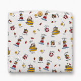 Lighthouse & Boats Diaper Changing Sheet - The Linen House