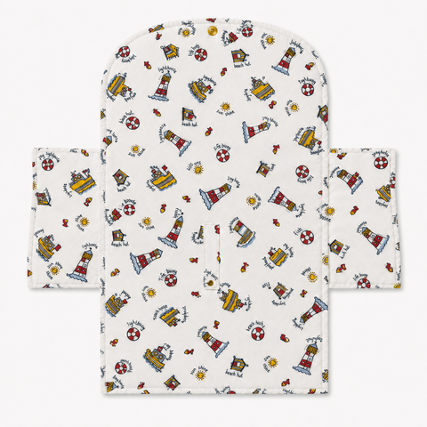 Lighthouse & Boats Diaper Changing Sheet - The Linen House